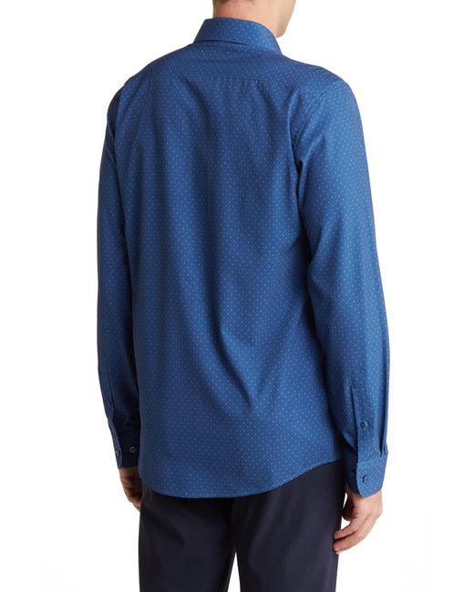 Nautica Blue Lilac Slim Fit Dress Shirt for men