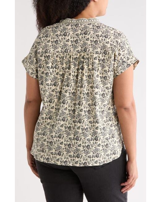 Max Studio Gray Dolman Short Sleeve Top