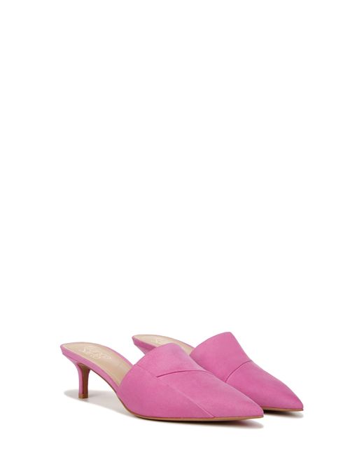 Franco Sarto Pink Krystal Kitten Heel Mule