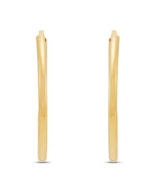 Frankie & Zoe Metallic Endless Huggie Hoop Earrings