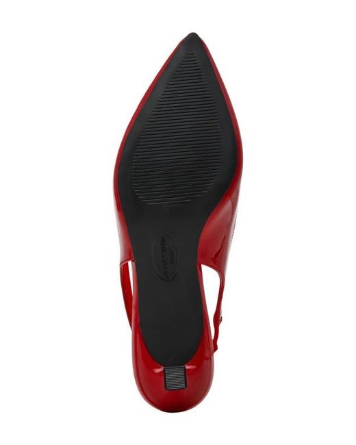 Anne Klein Red Izanda Pointed Toe Slingback Pump