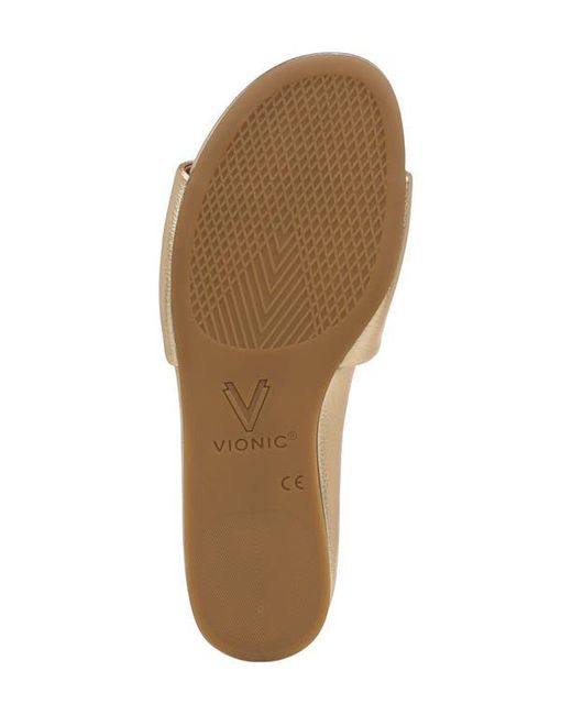 Vionic Metallic Gillian Slide Sandal