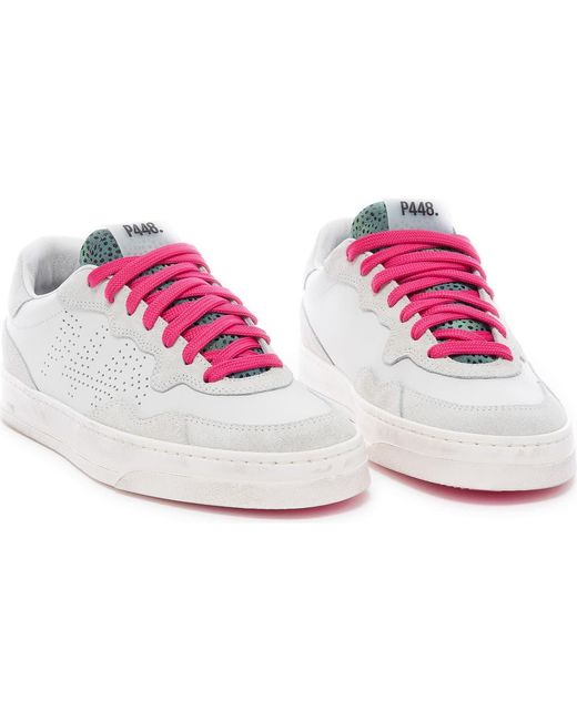 P448 Pink Bali Lace-Up Sneaker