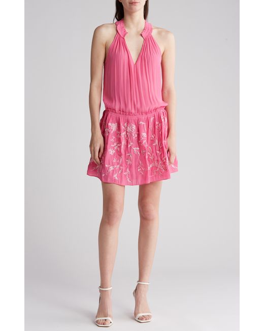 Ramy Brook Pink Marcel Embroidered Dress