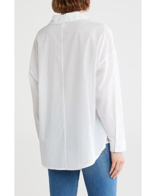 Melrose and Market White Cotton Button-Up Tunic