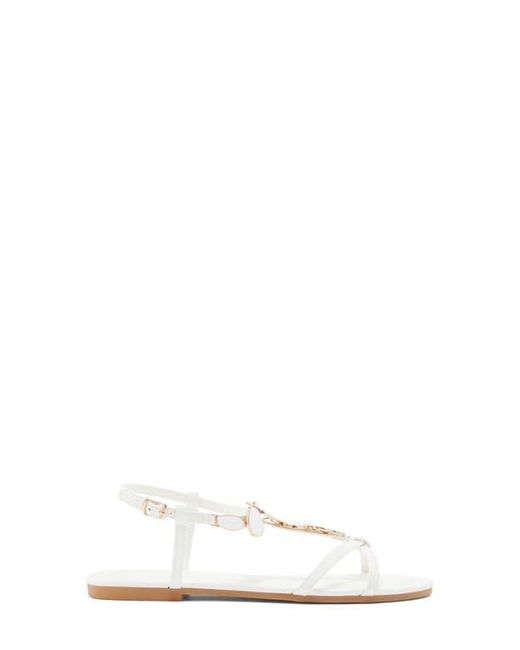 Top Moda White Verne Sandal