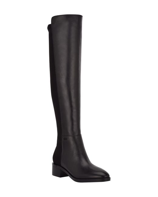 Calvin Klein Deedee Overtheknee Boot in Black Lyst
