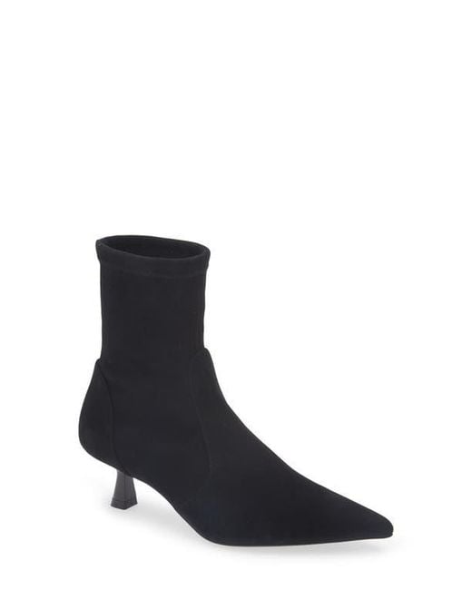 Stuart Weitzman Blue Stuart Supersculpt Pointy Toe Bootie 50