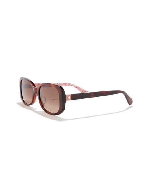 Kate Spade Brown Dionnas 52Mm Rectangular Sunglasses