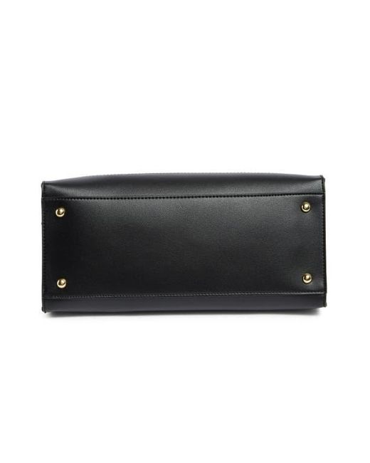 Nanette Lepore Black Triple Compartment Satchel Bag