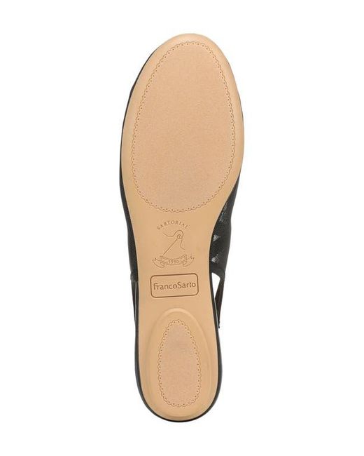 Franco Sarto Black Chara Slingback Flat