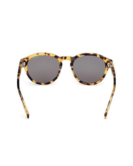 Gant Brown Round Sunglasses for men