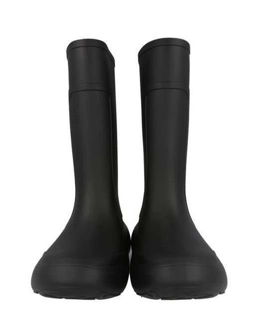 Ferragamo Black Rubber Rain Boot for men