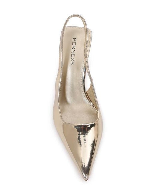 BERNESS White Cassia Slingback Pump