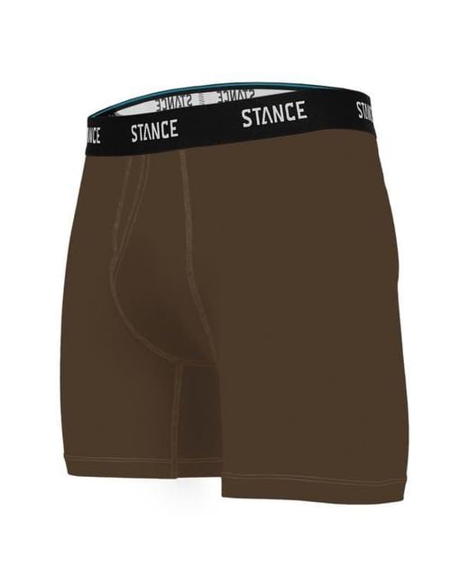 Stance Green Solid Boxer Briefs for men