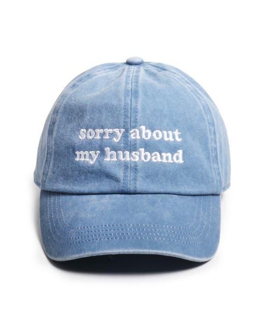 David & Young Blue Sorry About My Husband Baseball Cap