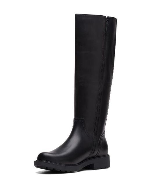 Clarks Black Orinoco Rise Knee High Boot