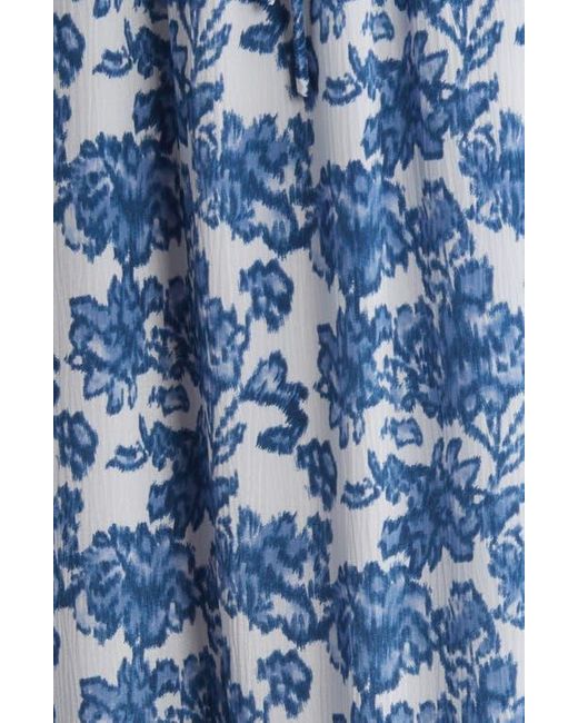 Rails Blue Magdalene Floral Smocked Waist Sundress