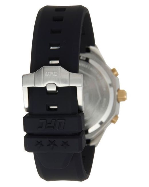 Timex Black X Ufc King Quartz Silicone Strap Watch, 45Mm for men