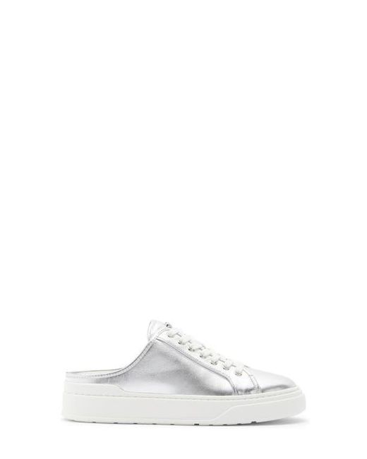 Stuart Weitzman White Skater Mule Sneaker