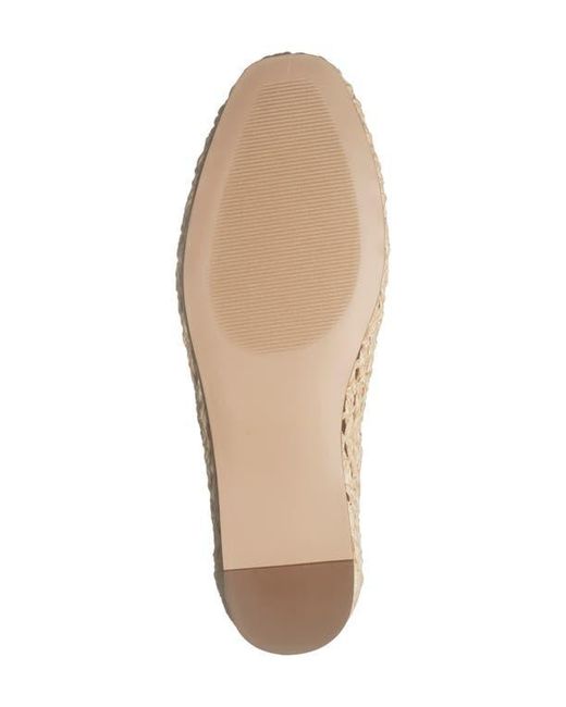 Steve Madden Natural Leelo Woven Flat