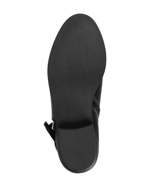 Journee Collection Black Devina Buckle Boot