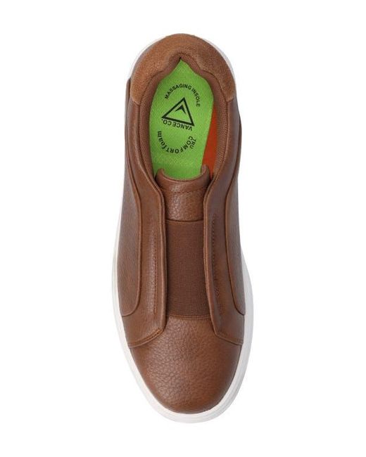 Vance Co. Brown Matteo Tru Comfort Low Top Sneaker for men