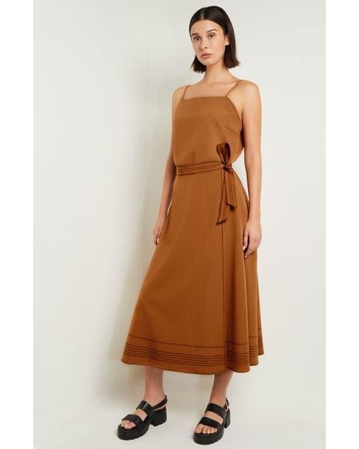 Misook Brown Square Neck Camisole