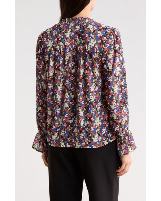 Gemma Jane Multicolor Georgette Button Front Top