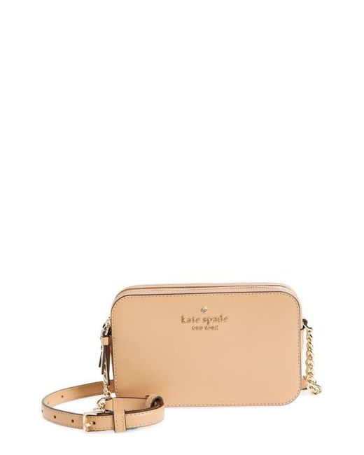 *⋆❁*Cameron*❁⋆*～断捨離中 様　K18 クロス Kate Spade Cameron Double Zip Crossbody Bag in Natural | Lyst