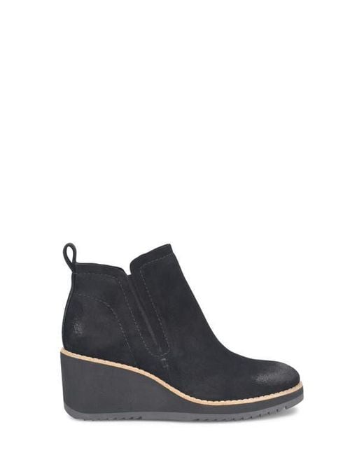 Söfft Black Emeree Water Resistant Wedge Bootie