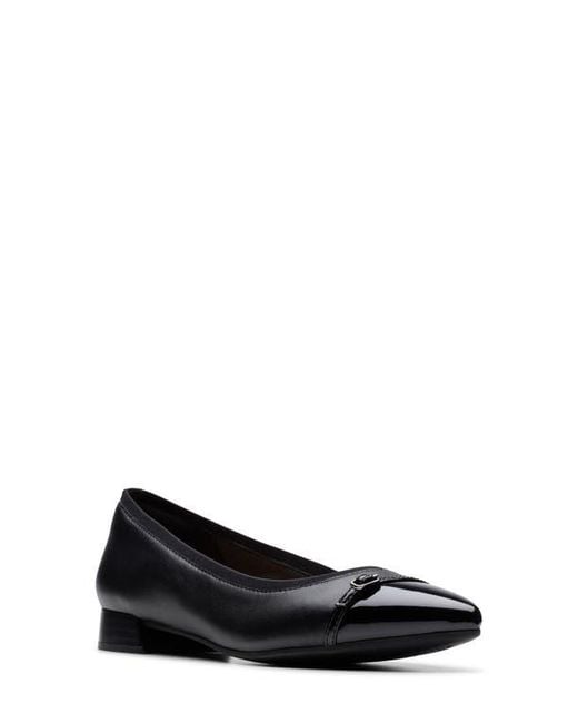 Clarks Natalyn Dusk Black Leather Wide 10