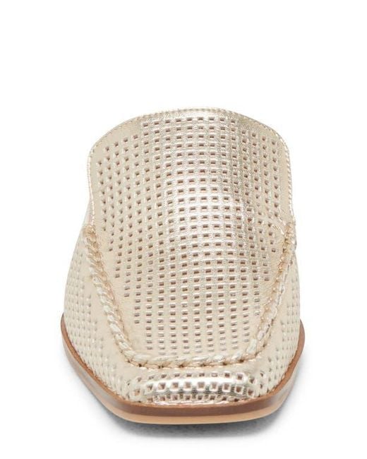 Dolce Vita White Brevyn Perforated Mule