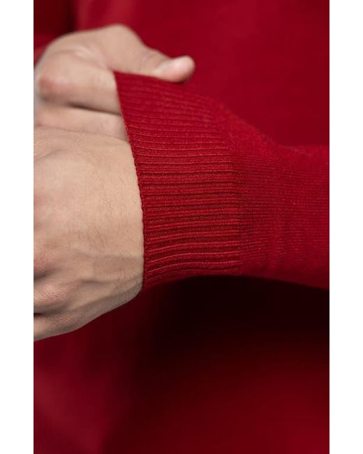 Xray Jeans Red Crewneck Viscose-Blend Knit Sweater for men