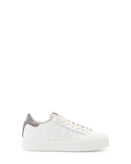 P448 White Thea Platform Sneaker