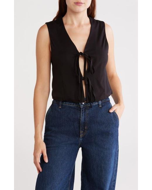 Vigoss Blue Tie Front Vest