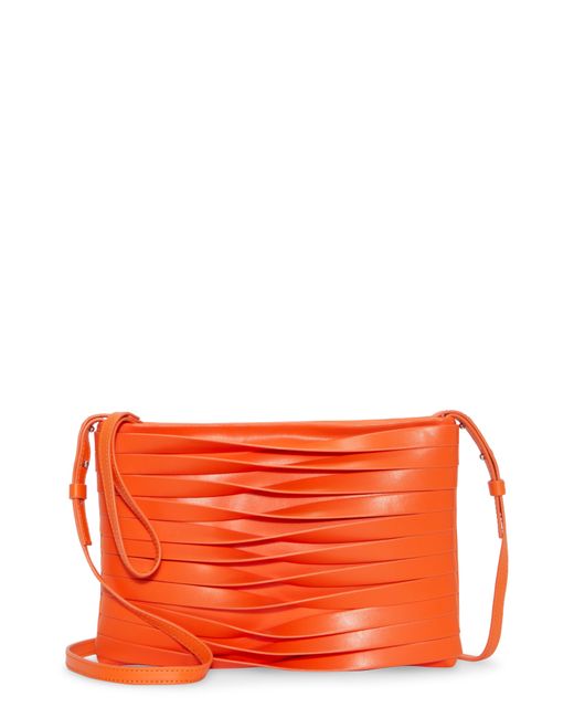 Vince Camuto Orange Draya Leather Crossbody