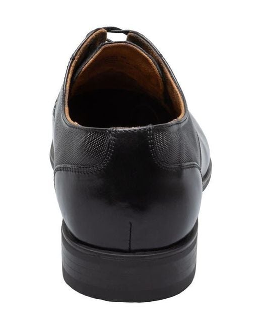 Florsheim Black Jackson Plain Toe Derby for men