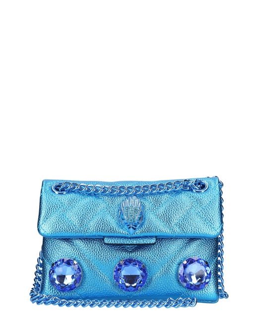 Kurt Geiger Mini Kensington Drench Crossbody Bag In Blue At Nordstrom