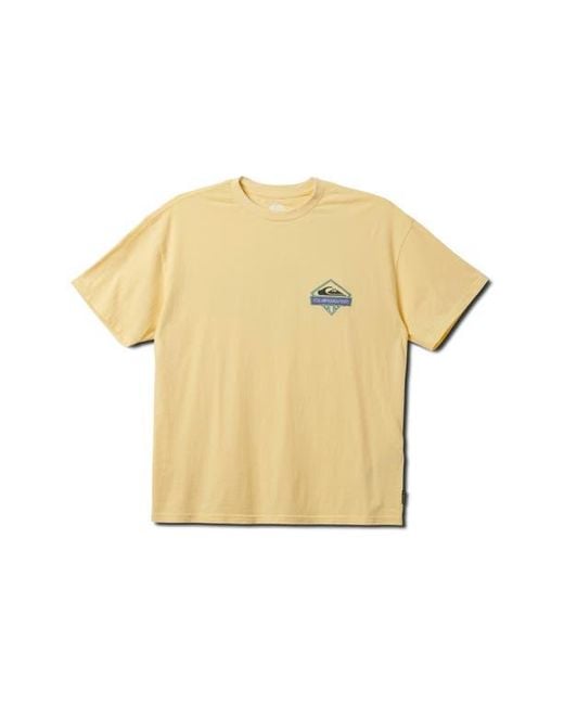 Quiksilver Yellow Crystal Jet Graphic T-Shirt for men