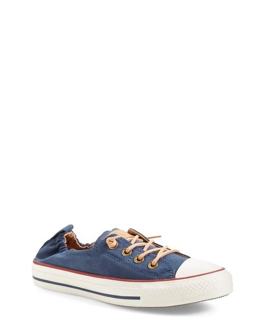 Converse Chuck Taylor All-star Shoreline Low Top Slip-on Sneaker in Blue |  Lyst