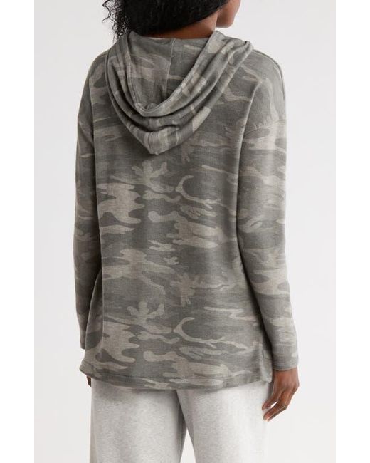 Matty M Gray High-Low Hem Hoodie