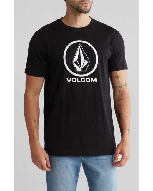 Volcom Black Crisp Graphic T-shirt for men