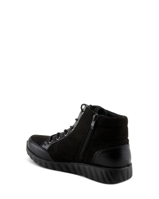 Flexus by Spring Step Black Sonata Lace-Up Bootie