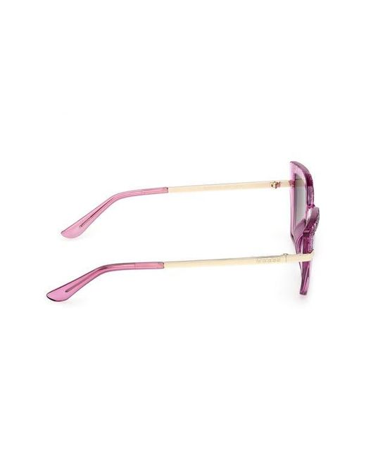 Guess Purple Rectangular Sunglasses for men