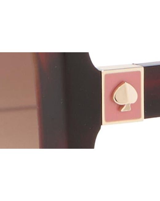 Kate Spade Brown Dionnas 52Mm Rectangular Sunglasses