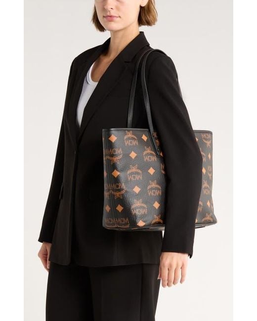 MCM Black Aren Tote Bag