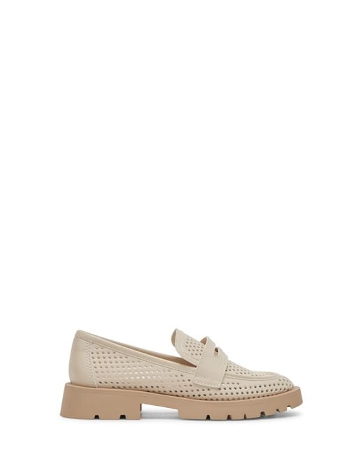 Dolce Vita Natural Easley Perforated Lug Loafer