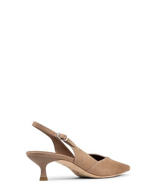 Donald J Pliner Natural Pointed Toe Slingback Pump