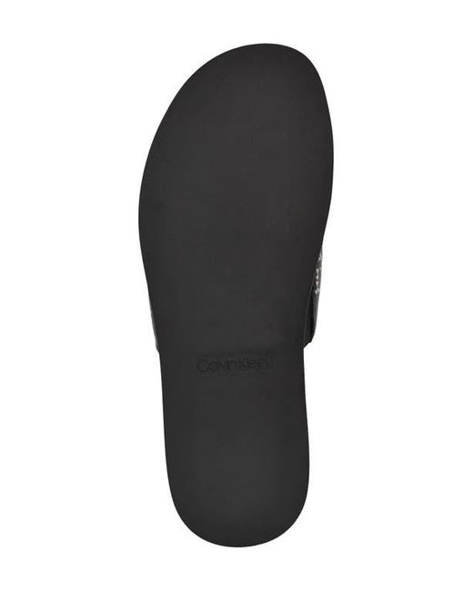 Calvin Klein Black Espar Slide Sandal for men